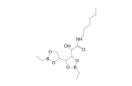 L-MANNONAMIDE, 3,4:5,6-BIS-O-ETHYLBORANDIYL-N-HEXYL-