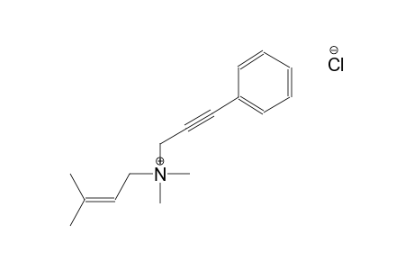 N,N,3-trimethyl-N-(3-phenyl-2-propynyl)-2-buten-1-aminium chloride