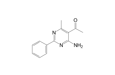 1-(4-amino-6-methyl-2-phenyl-5-pyrimidinyl)ethanone
