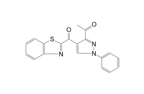 1-[4-(1,3-Benzothiazol-2-ylcarbonyl)-1-phenyl-1H-pyrazol-3-yl]ethanone