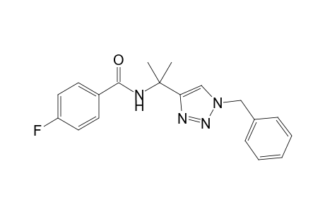 N-(2-[1-Benzyl-1H-1,2,3-triazol-4-yl]propan-2-yl)-4-fluorobenzamide