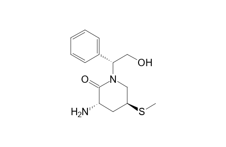 (3S,5S)-3-amino-1-[(1R)-2-hydroxy-1-phenyl-ethyl]-5-(methylthio)-2-piperidone