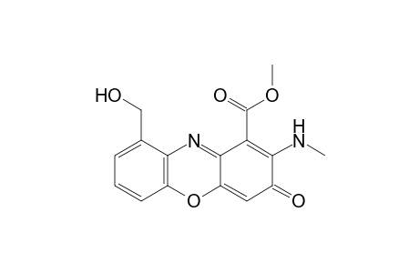 2-(Methylamino)-9-(hydroxymethyl)-1-(methoxycarbonyl)-phenoxazone