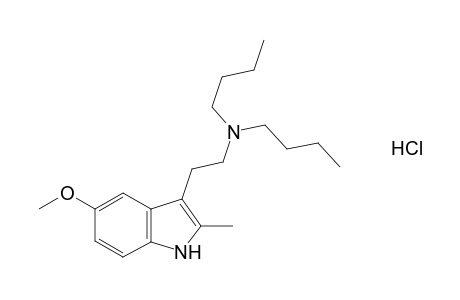 3-[2-(dibutylamino)ethyl]-5-methoxy-2-methylindole, monohydrochloride