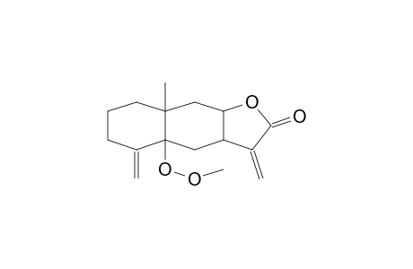 NAPHTHO[2,3-B]FURAN-2(3H)-ONE, DECAHYDRO-8A-METHYL-4A-(METHYLDIOXY)-3,5-BIS(METHYLENE)-