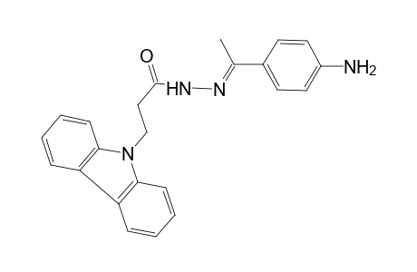 9H-carbazole-9-propanoic acid, 2-[(E)-1-(4-aminophenyl)ethylidene]hydrazide