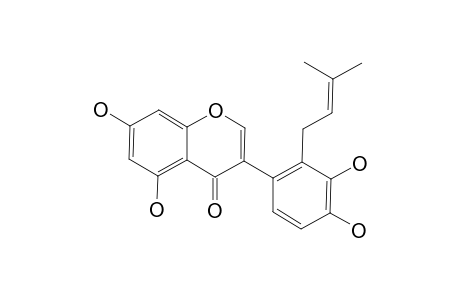 5,7,3',4'-TETRAHYDROXY-2'-(3,3-DIMETHYLALLYL)-ISOFLAVONE