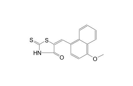 (5E)-5-[(4-methoxy-1-naphthyl)methylene]-2-thioxo-1,3-thiazolidin-4-one