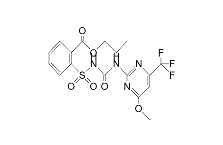 Benzoic acid, 2-[[[[[4-methoxy-6-(trifluoromethyl)-2-pyrimidinyl]amino]carbonyl]amino]sulfonyl]-, propyl ester