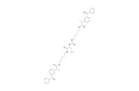 2-(3-BENZOYLPHENYL)-PROPIONIC-ACID-5-[2-[3-[5-[2-(3-BENZOYLPHENYL)-PROPIONYLOXY]-PENTYL]-UREIDO]-4-METHYL-PENTANOYLAMINO]-PENTYLESTER