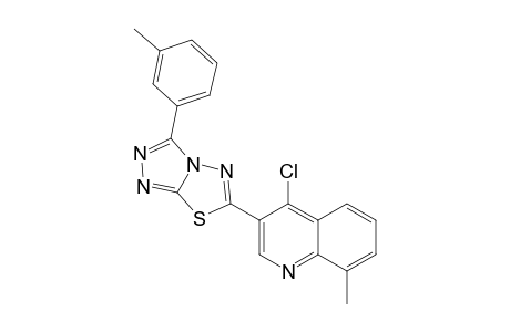 6-(4-Chloro-8-methylquinolin-3-yl)-3-m-tolyl-[1,2,4]triazolo[3,4-b][1,3,4]thiadiazole