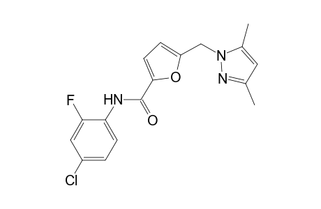 N-(4-chloro-2-fluorophenyl)-5-[(3,5-dimethyl-1H-pyrazol-1-yl)methyl]-2-furamide