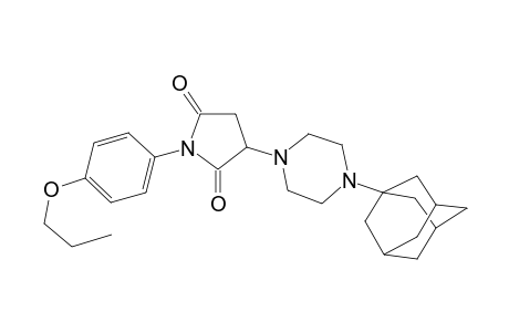 3-[4-(1-adamantyl)-1-piperazinyl]-1-(4-propoxyphenyl)pyrrolidine-2,5-dione