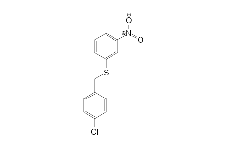 Benzene, 1-[[(4-chlorophenyl)methyl]thio]-3-nitro-