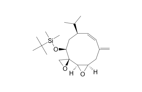 Silane, (1,1-dimethylethyl)dimethyl[[8-methylene-5-(1-methylethyl)spiro[11-oxabicyclo[8.1.0]undec-6-ene-2,2'-oxiran]-3-yl]oxy]-, [1R-(1R*,2R*,3S*,5S*,6E,10R*)]-