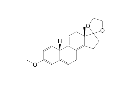 Spiro[17H-cyclopenta[a]phenanthrene-17,2'-[1,3]dioxolane], 6,7,12,13,15,16-hexahydro-3-methoxy-13-methyl-, (.+-.)-