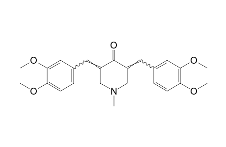 3,5-diveratrylidene-1-methyl-4-piperidone