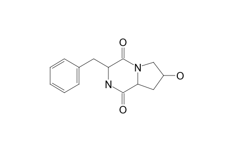 3-(benzyl)-7-hydroxy-2,3,6,7,8,8a-hexahydropyrrolo[2,1-f]pyrazine-1,4-quinone