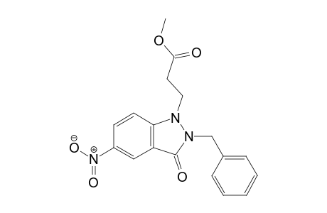 2-Benzyl-1-[2-(methoxycarbonyl)ethyl]-5-nitro-1,2-dihydro-3H-indazol-3-one