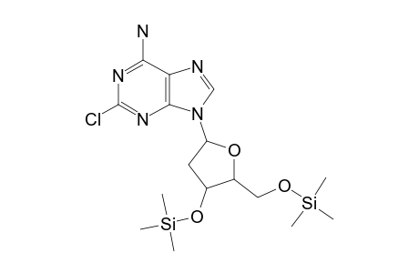 2-Chloro-9-[2-deoxy-3,5-bis-o-(trimethylsilyl)pentofuranosyl]-9H-purin-6-amine