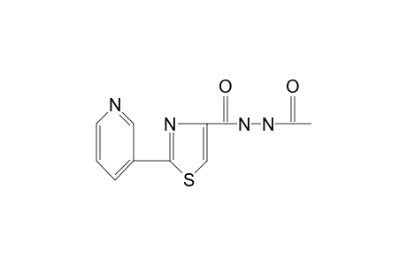 1-acetyl-2-{[2-(3-pyridyl)-4-thiazolyl]carbonyl}hydrazine