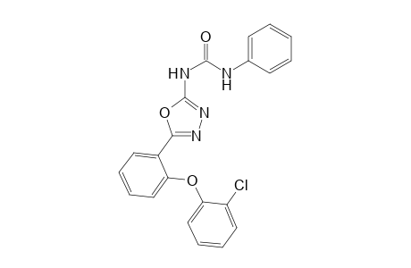 1-[5-[2-(2-chloranylphenoxy)phenyl]-1,3,4-oxadiazol-2-yl]-3-phenyl-urea
