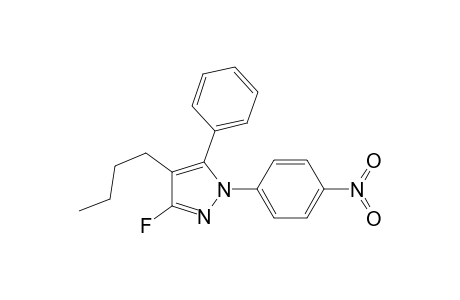 4-BUTYL-3-FLUORO-1-(PARA-NITROPHENYL)-5-PHENYLPYRAZOLE