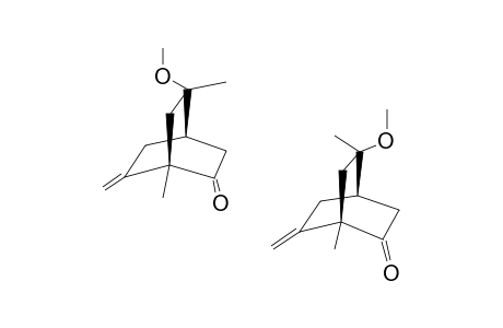 (1S,4R,8SR)-8-METHOXY-1,8-DIMETHYL6-METHYLENE-BICYCLO-[2.2.2]-OCTAN-2-ONE