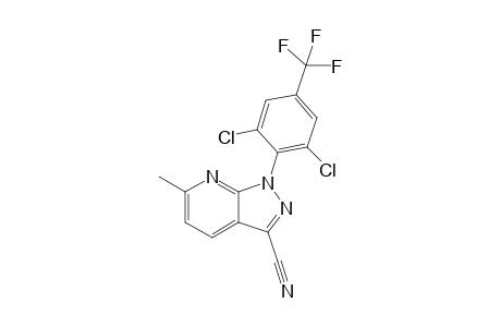 1-(2,6-Dichloro-4-(trifluoromethyl)phenyl)-6-methyl-1H-pyrazolo[3,4-b]pyridine-3-carbonitrile