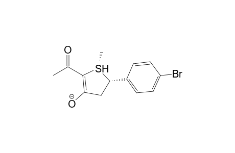 (1R,5S)-2-Acetyl-5-(4-bromo-phenyl)-1-methyl-4,5-dihydro-1H-1lambda*4*-thiophen-3-ol anion