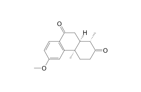 (1.alpha.,4a.alpha.,10a.alpha.)-6-Methoxy-1,4a-dimethyl-3,4,4a,10a-tetrahydrophenanthrene-2,9(1H,10H)-dione