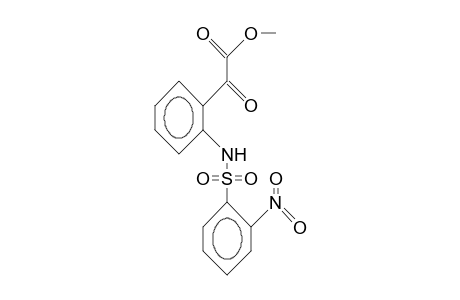 [o-(o-NITROBENZENESULFONAMIDO)PHENYL]GLYOXYLIC ACID, METHYL ESTER