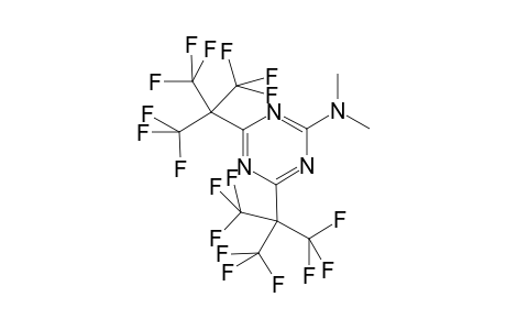 N,N-Dimethyl-4,6-bis[2,2,2-trifluoro-1,1-bis(trifluoromethyl)ethyl]-1,3,5-triazin-2-amine