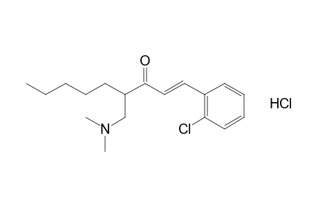 (E)-1-(o-chlorophenyl)-4-[(dimethylamino)methyl]-1-nonen-3-one, hydrochloride