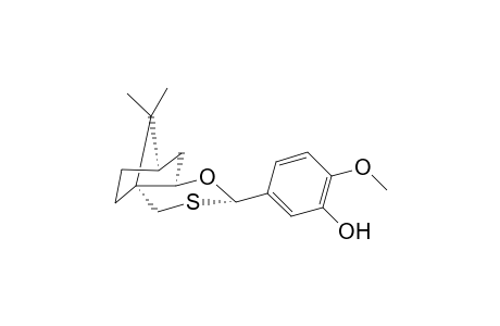 (2R,4as,7R,8ar)-(-)-2-(3'-hydroxy-4'-methoxyphenyl)-9,9-dimethyltetrahydro-5H-4A,7-methano-4H-1,3-benzoxathiane