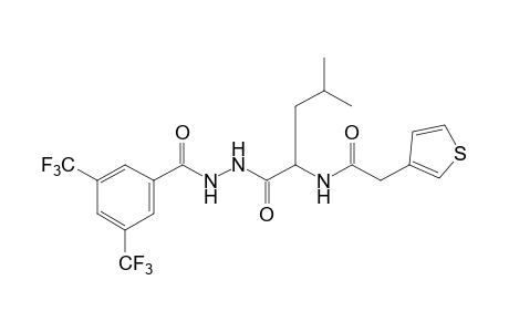 1-[3,5-bis(trifluoromethyl)benzoyl]-2-{N-[(3-thienyl)acetyl]leucyl}hydrazine