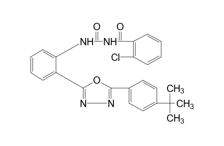 1-{o-[5-(p-tert-butylphenyl)-1,3,4-oxadiazol-2-yl]phenyl}-3-(o-chlorobenzoyl)urea