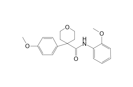 N-(2-methoxyphenyl)-4-(4-methoxyphenyl)tetrahydro-2H-pyran-4-carboxamide