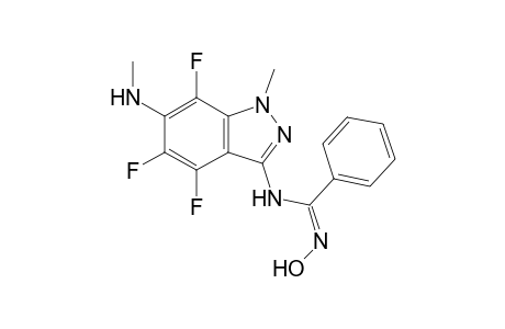 (Z)-N-[4,5,7-Trifluoro-6-(N-methylamino)-1-methyl-1H-indazol-3-yl]-N'-hydroxy-benzamidine