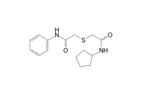 2-Cyclopentylcarbamoylmethylsulfanyl-N-phenyl-acetamide