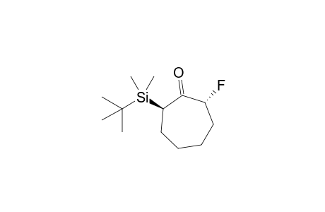 (2R,7R)-2-[tert-butyl(dimethyl)silyl]-7-fluoranyl-cycloheptan-1-one