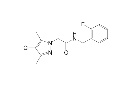 1H-Pyrazole-1-acetamide, 4-chloro-N-[(2-fluorophenyl)methyl]-3,5-dimethyl-