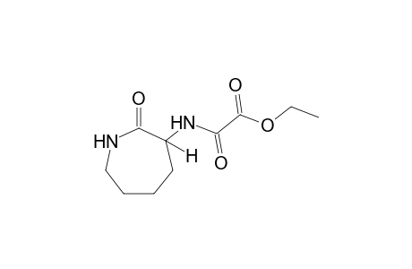 N-(hexahydro-2-oxo-1H-azeoin-3-yl)oxamic acid, ethyl ester