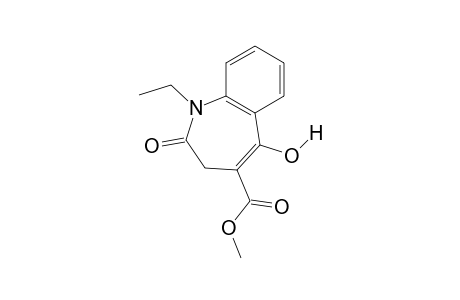2,3-dihydro-1-ethyl-5-hydroxy-2-oxo-1H-benzazepine-4-carboxylic acid, methyl ester