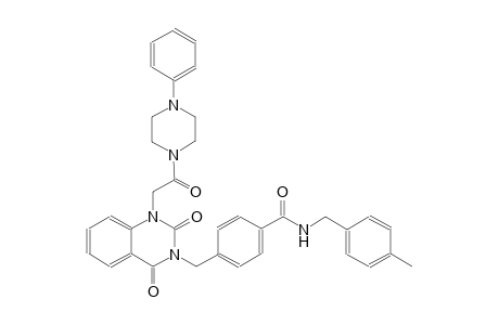 4-[(2,4-dioxo-1-[2-oxo-2-(4-phenyl-1-piperazinyl)ethyl]-1,4-dihydro-3(2H)-quinazolinyl)methyl]-N-(4-methylbenzyl)benzamide