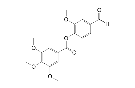 3,4,5-trimethoxybenzoic acid, ester with 4-hydroxy-m-anisaldehyde