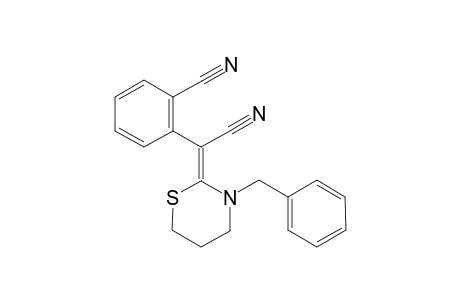 2-[(E)-(3-benzyl-1,3-thiazinan-2-ylidene)-cyano-methyl]benzonitrile