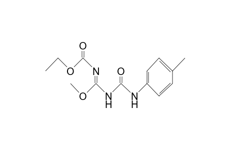 Carbamic acid, [methoxy[[[(4-methylphenyl)amino]carbonyl]amino]-methylene]-,ethyl ester