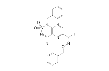 4-AMINO-1-BENZYL-6-[(BENZYLOXYIMINO)-METHYL]-PYRAZINO-[2,3-C]-1,2,6-THIADIAZINE-2,2-DIOXIDE;E-ISOMER