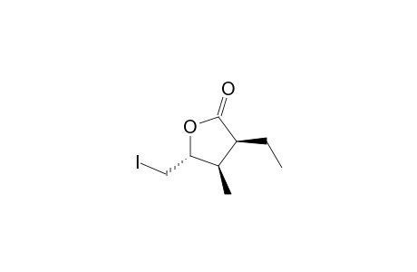 (2S,3R,4R)-2-Ethyl-4-(iodomethyl)-3-methyl-.gamma.-butyrolactone